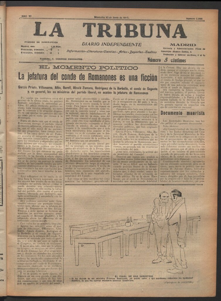 Miniatura de La Tribuna del 13 de junio de 1917