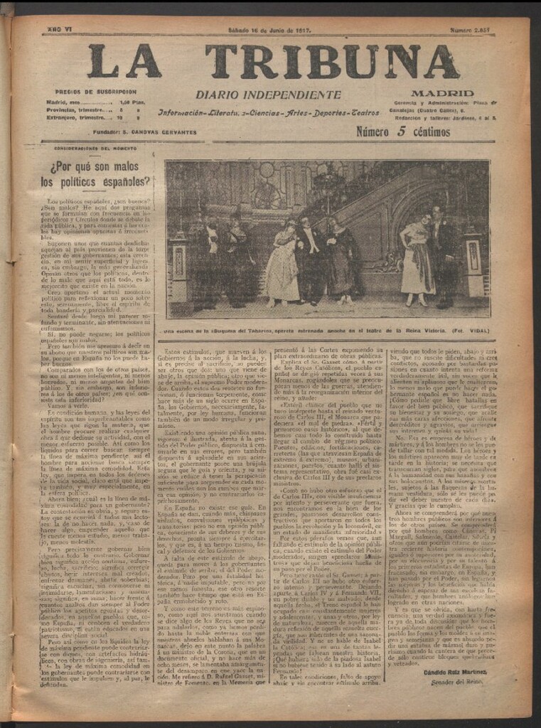 Miniatura de La Tribuna del 16 de junio de 1917