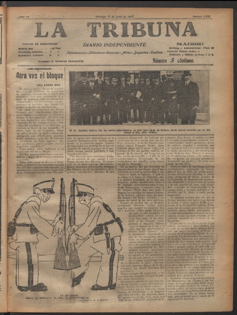 Miniatura de La Tribuna del 17 de junio de 1917