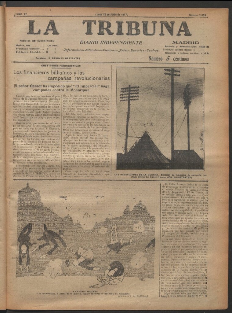 Miniatura de La Tribuna del 18 de junio de 1917