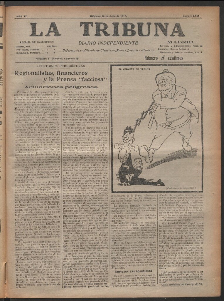 Miniatura de La Tribuna del 20 de junio de 1917