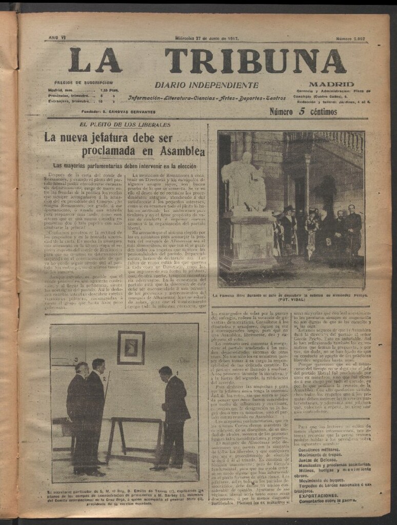 Miniatura de La Tribuna del 27 de junio de 1917