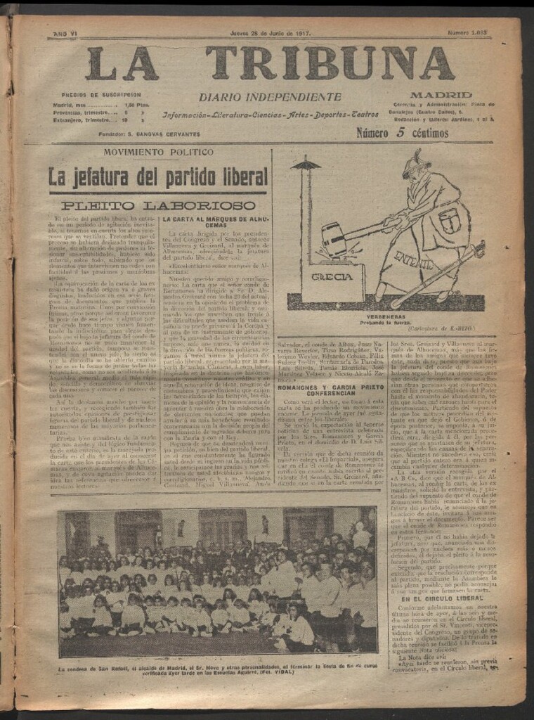 Miniatura de La Tribuna del 28 de junio de 1917