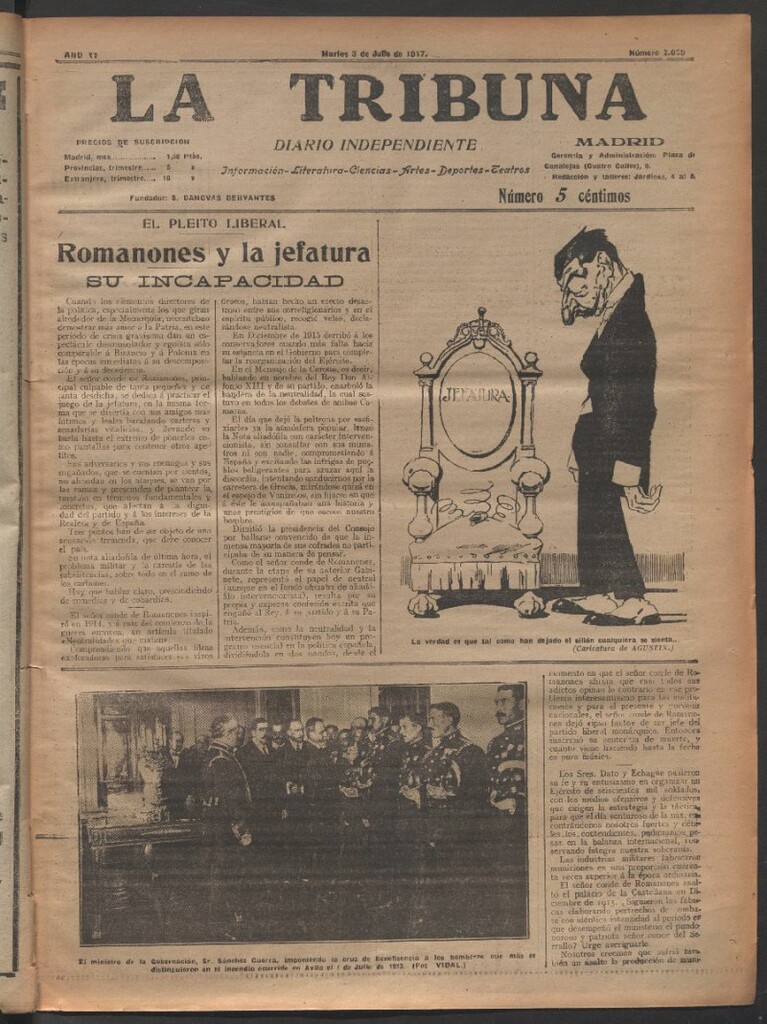 Miniatura de La Tribuna del 3 de julio de 1917