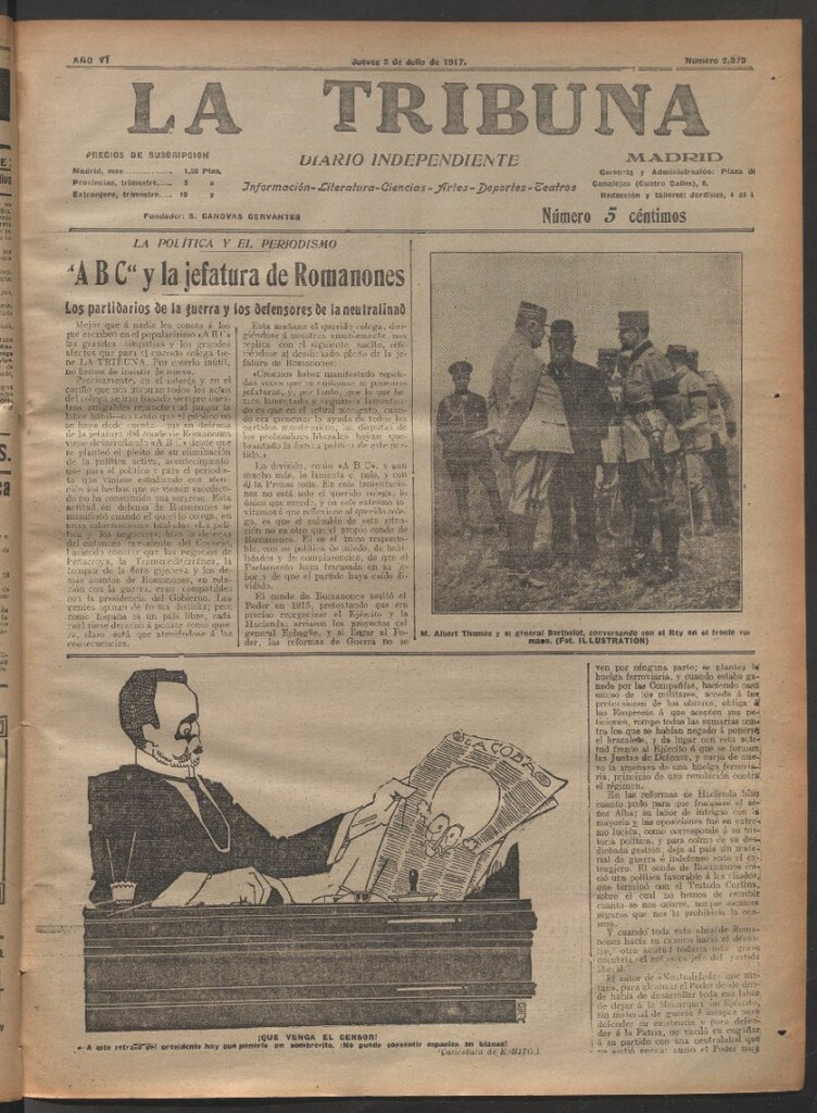 Miniatura de La Tribuna del 5 de julio de 1917