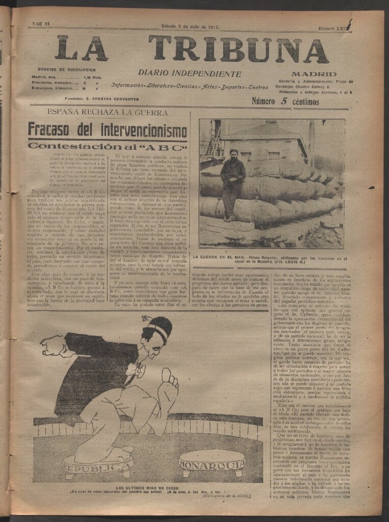 Miniatura de La Tribuna del 7 de julio de 1917