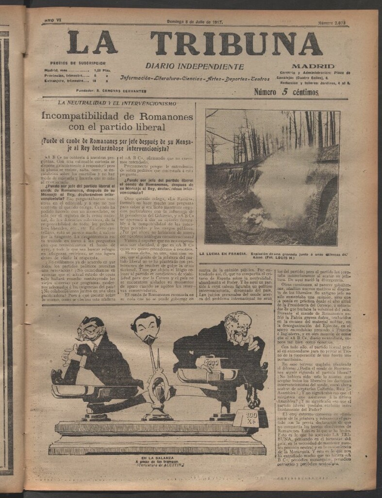 Miniatura de La Tribuna del 8 de julio de 1917