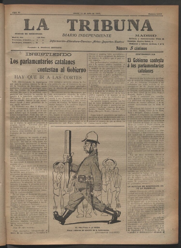 Miniatura de La Tribuna del 12 de julio de 1917