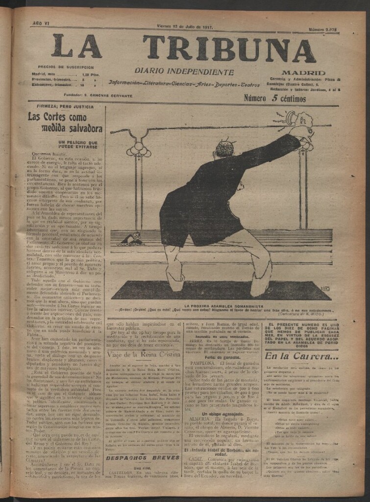 Miniatura de La Tribuna del 13 de julio de 1917