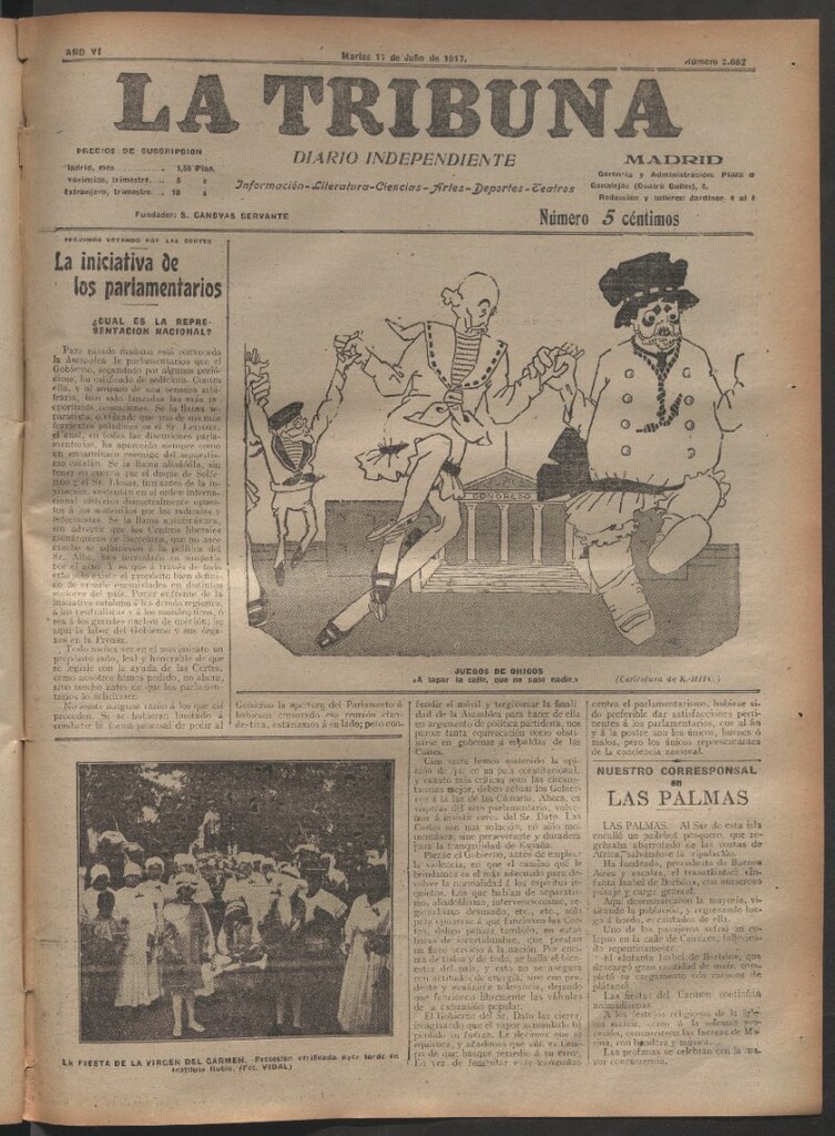 Miniatura de La Tribuna del 17 de julio de 1917