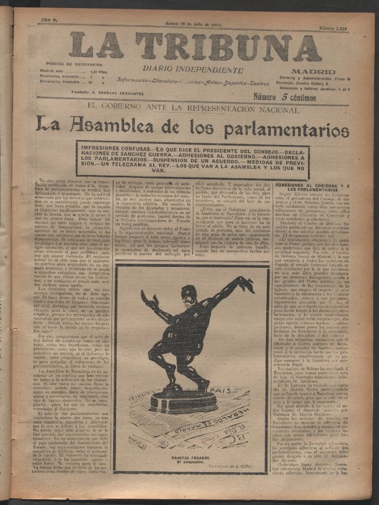 Miniatura de La Tribuna del 19 de julio de 1917
