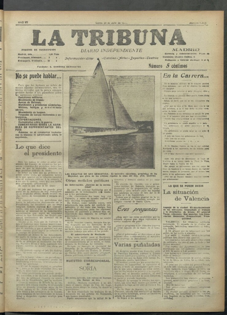 Miniatura de La Tribuna del 23 de julio de 1917