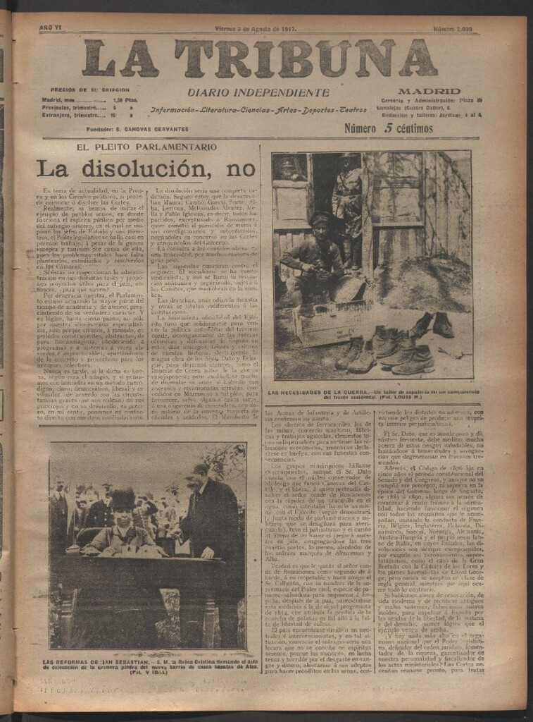 Miniatura de La Tribuna del 3 de agosto de 1917