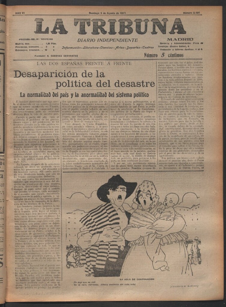 Miniatura de La Tribuna del 5 de agosto de 1917