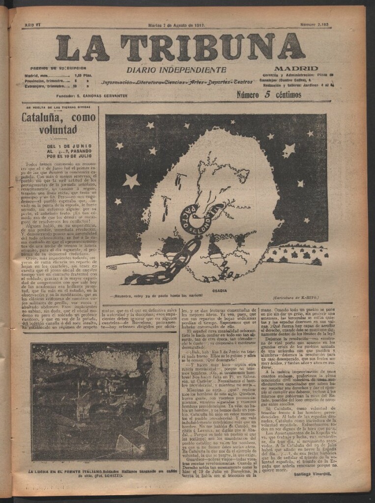 Miniatura de La Tribuna del 7 de agosto de 1917