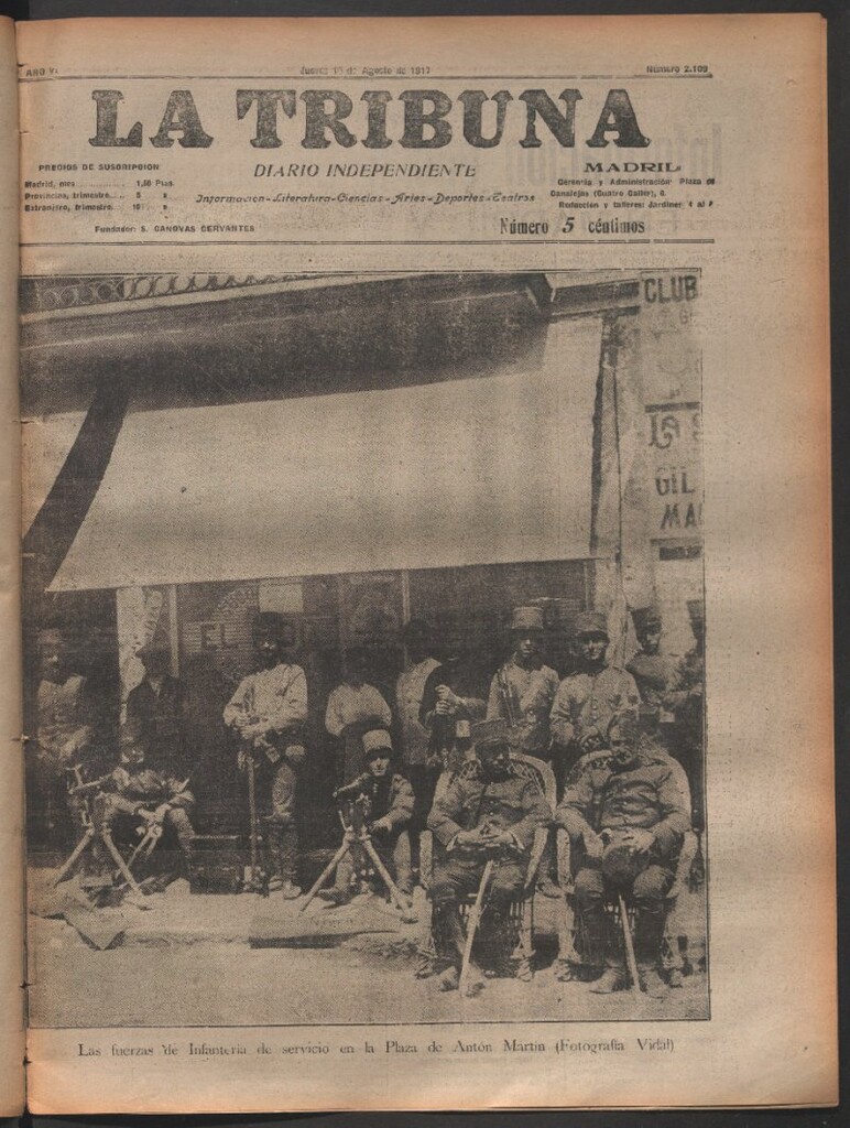 Miniatura de La Tribuna del 16 de agosto de 1917