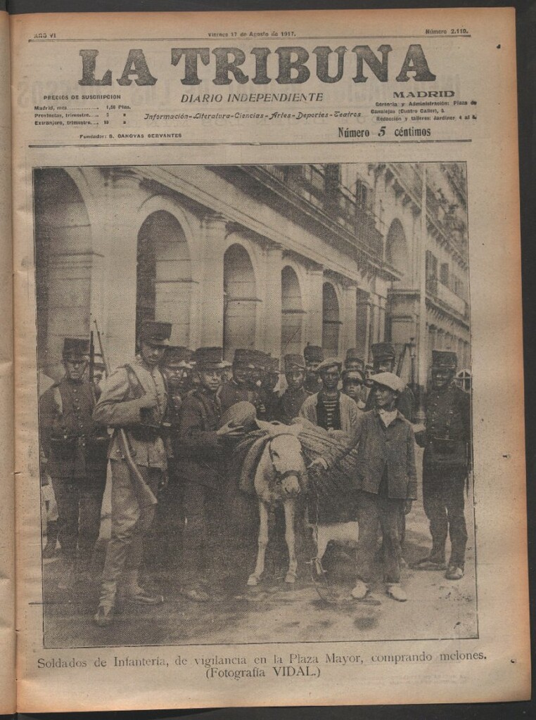 Miniatura de La Tribuna del 17 de agosto de 1917