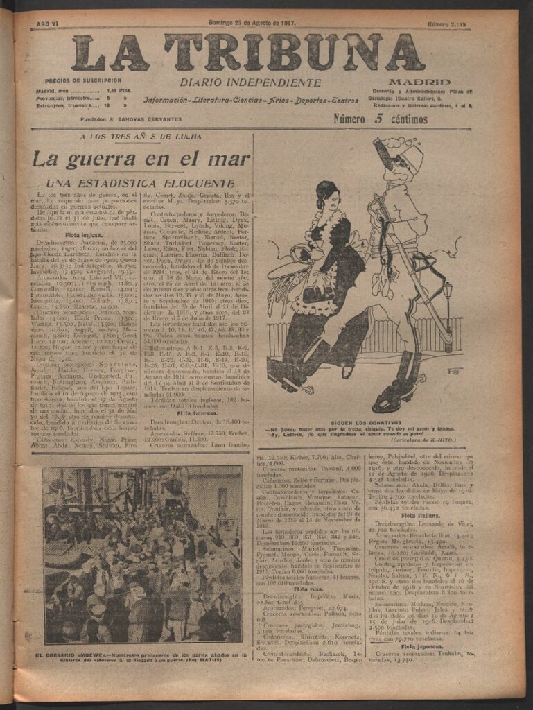 Miniatura de La Tribuna del 26 de agosto de 1917