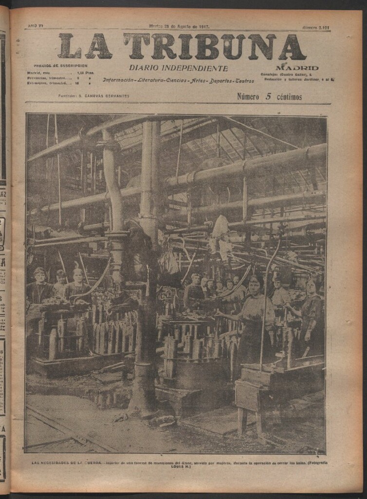 Miniatura de La Tribuna del 28 de agosto de 1917