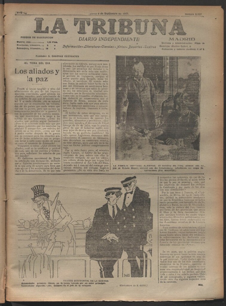 Miniatura de La Tribuna del 3 de septiembre de 1917