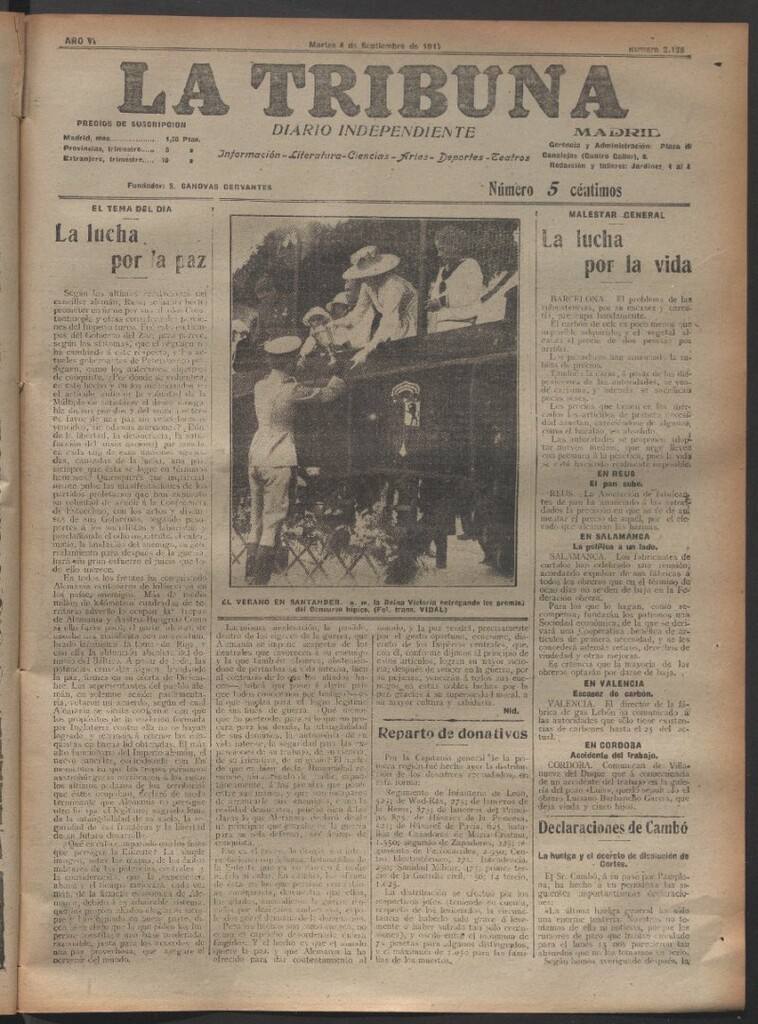 Miniatura de La Tribuna del 4 de septiembre de 1917