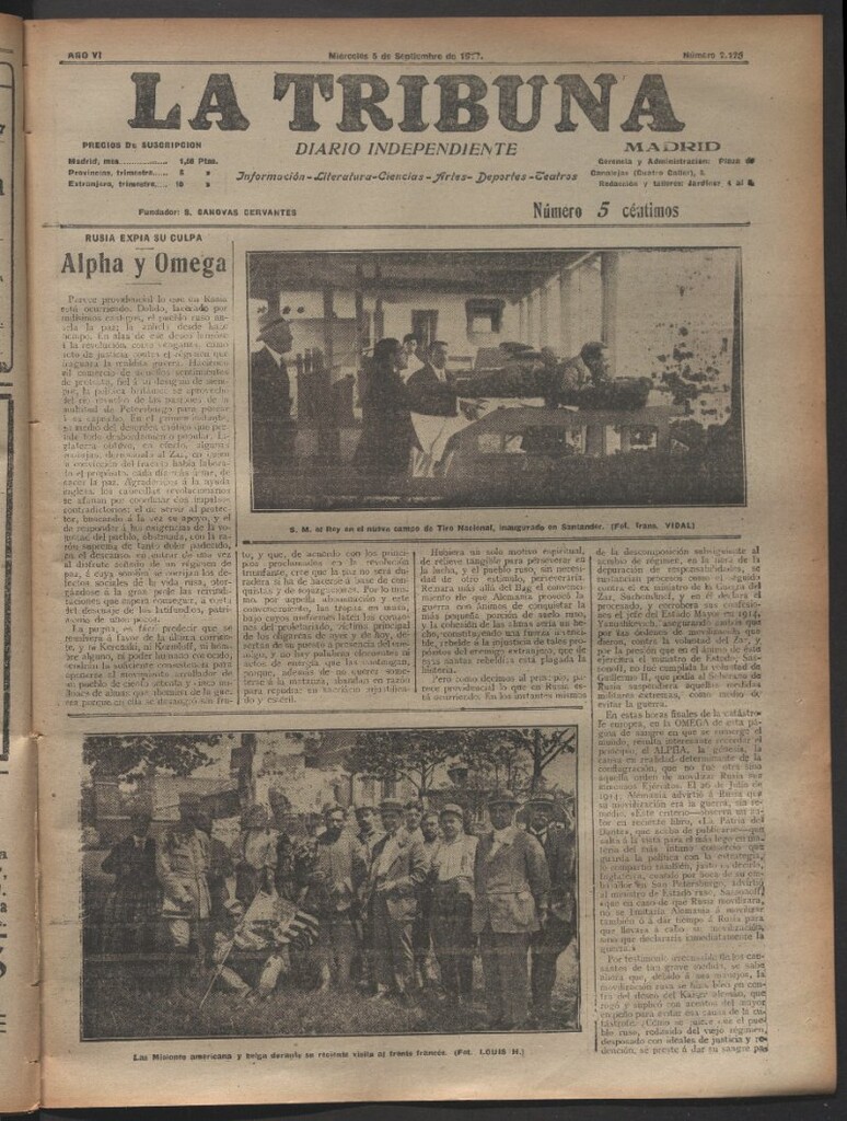 Miniatura de La Tribuna del 5 de septiembre de 1917