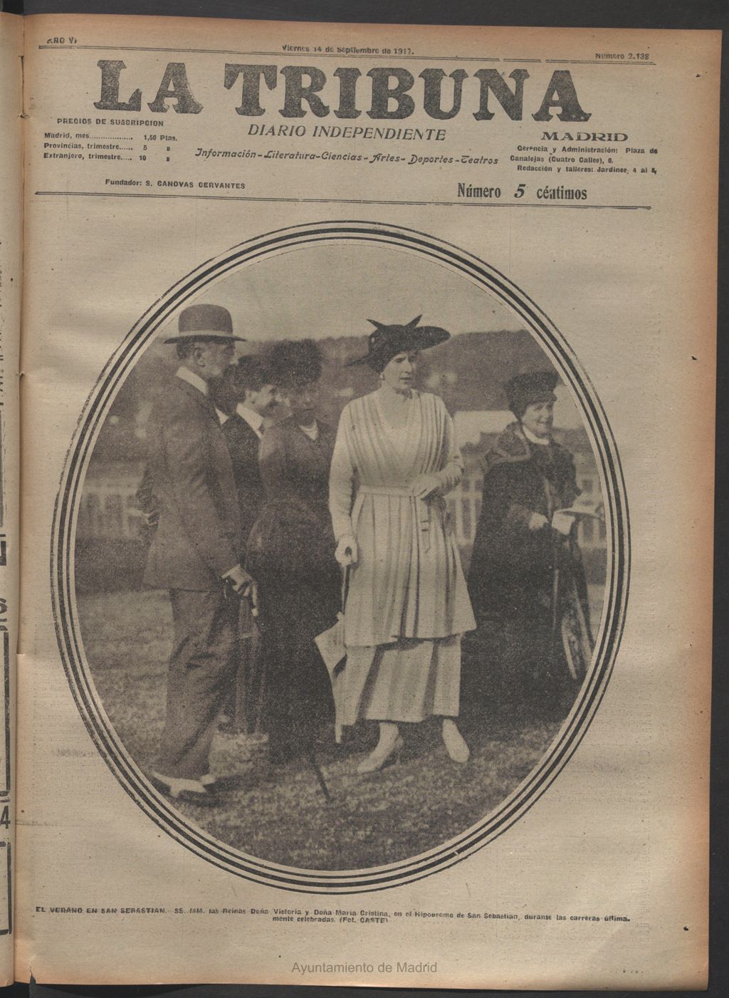Miniatura de La Tribuna del 14 de septiembre de 1917