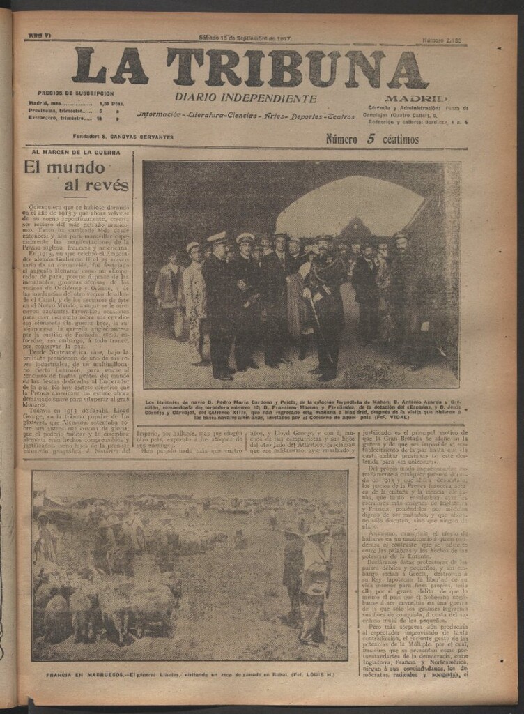Miniatura de La Tribuna del 15 de septiembre de 1917