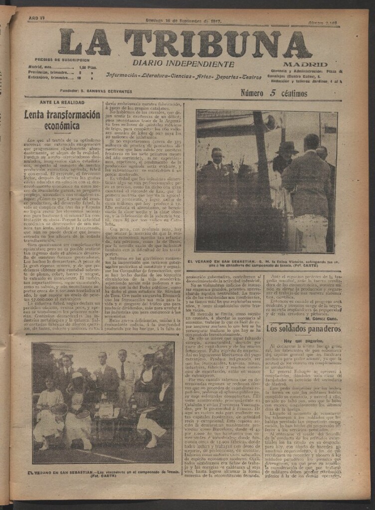 Miniatura de La Tribuna del 16 de septiembre de 1917