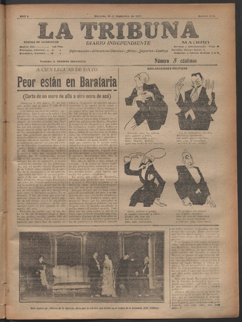 Miniatura de La Tribuna del 19 de septiembre de 1917