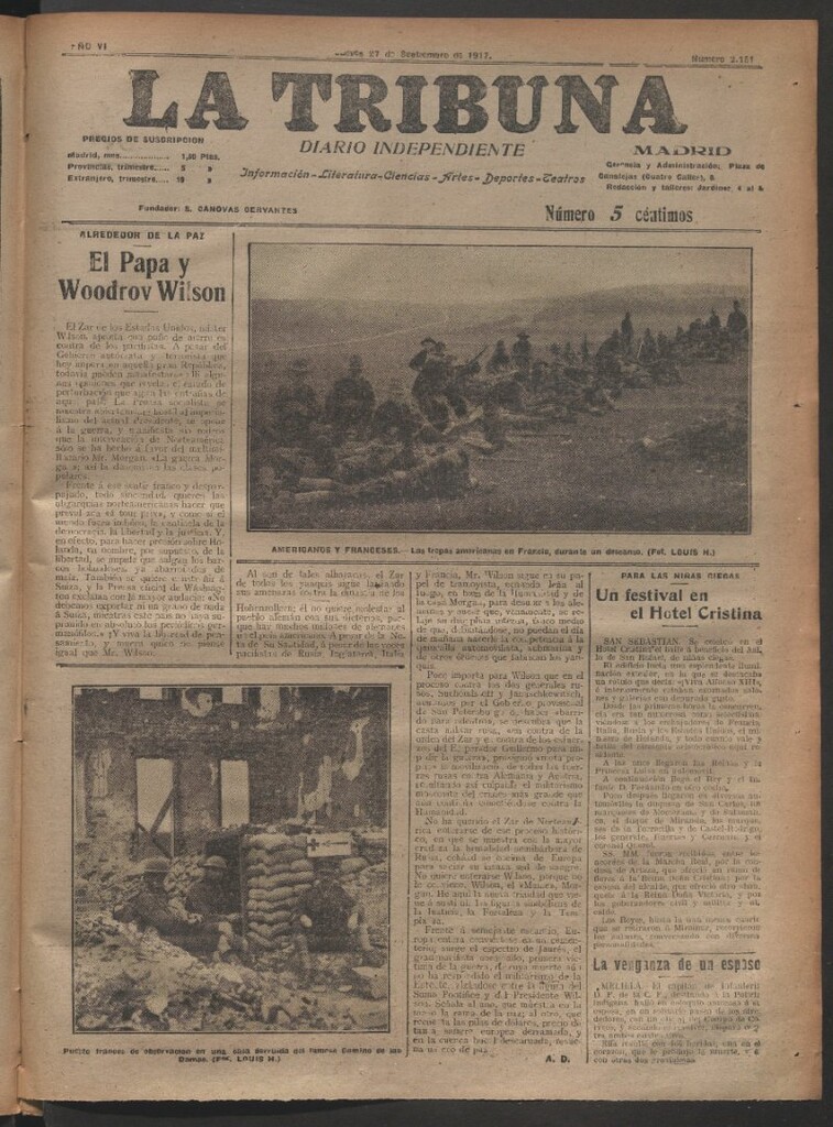 Miniatura de La Tribuna del 27 de septiembre de 1917