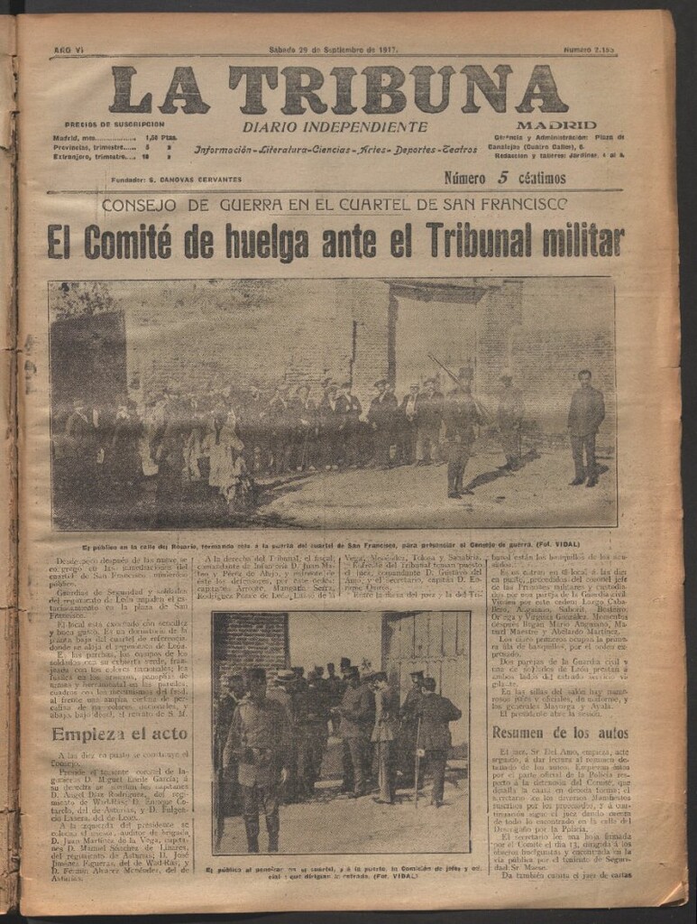 Miniatura de La Tribuna del 29 de septiembre de 1917