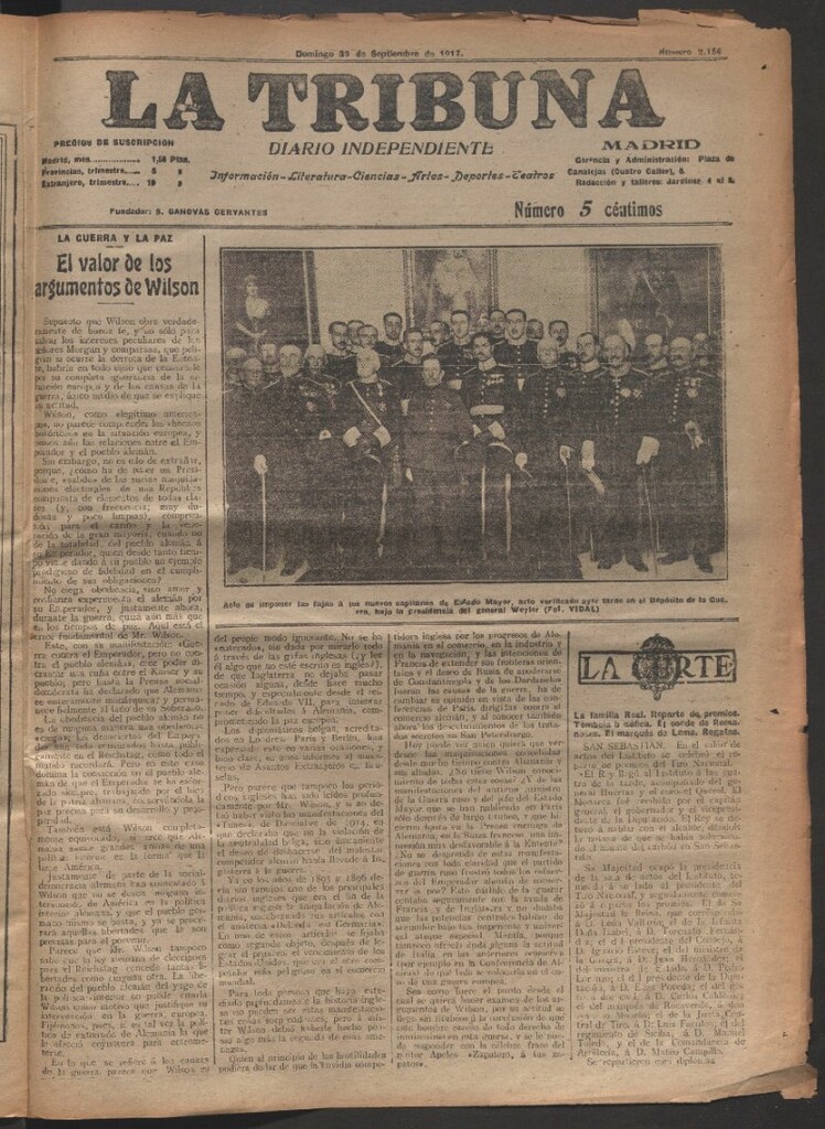 Miniatura de La Tribuna del 30 de septiembre de 1917