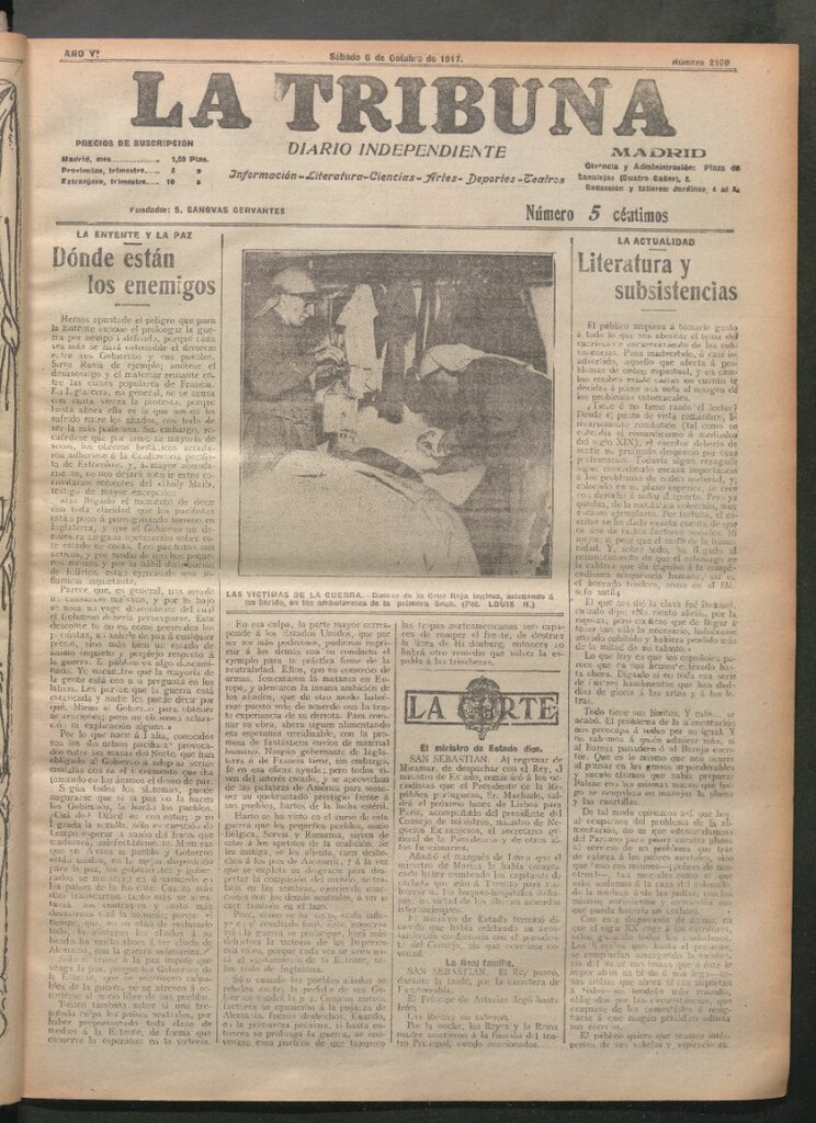 Miniatura de La Tribuna del 6 de octubre de 1917