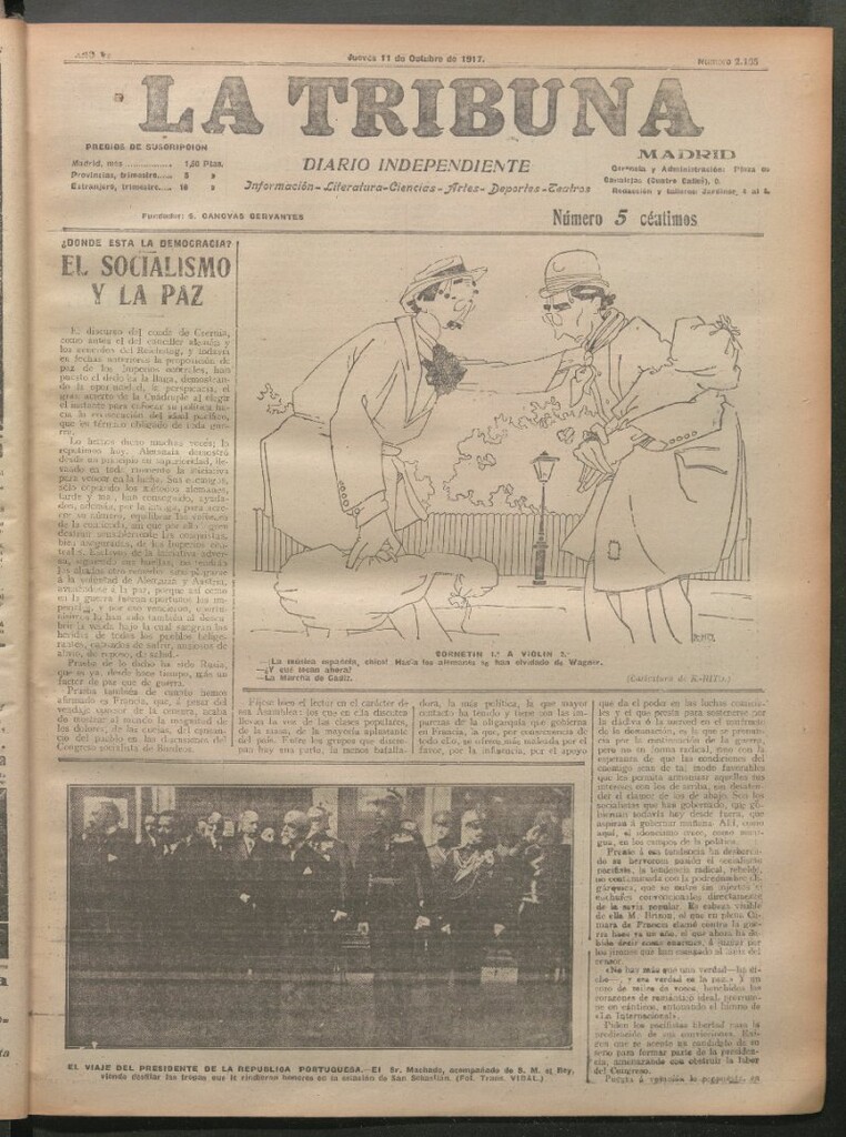 Miniatura de La Tribuna del 11 de octubre de 1917