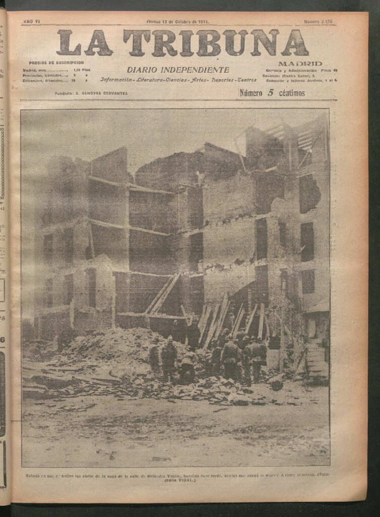 Miniatura de La Tribuna del 12 de octubre de 1917
