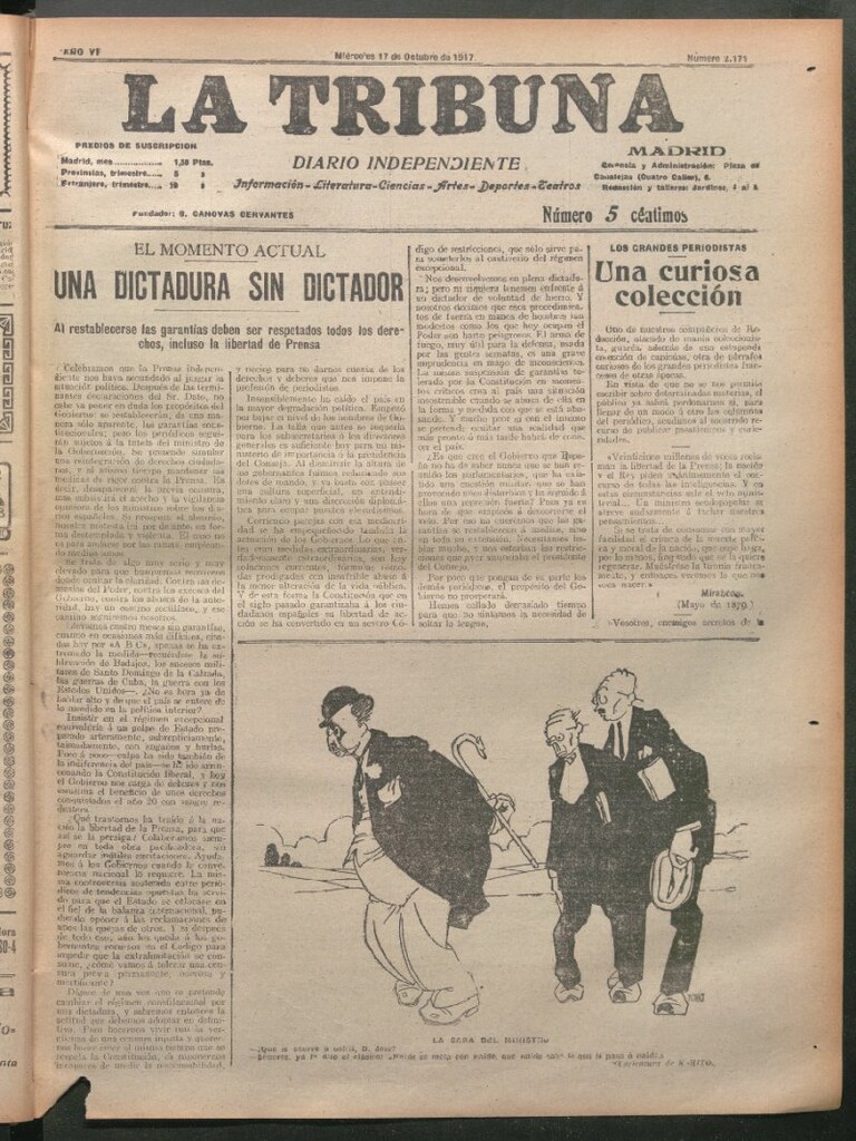 Miniatura de La Tribuna del 17 de octubre de 1917