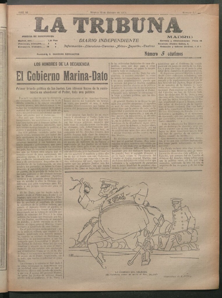 Miniatura de La Tribuna del 19 de octubre de 1917
