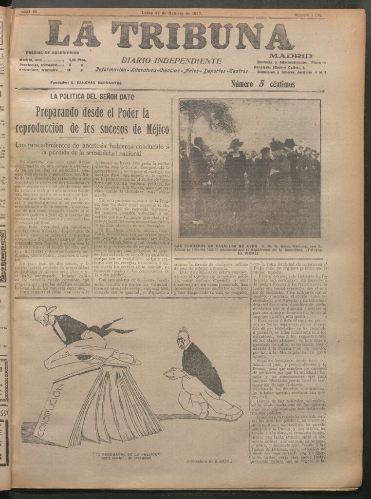 Miniatura de La Tribuna del 22 de octubre de 1917