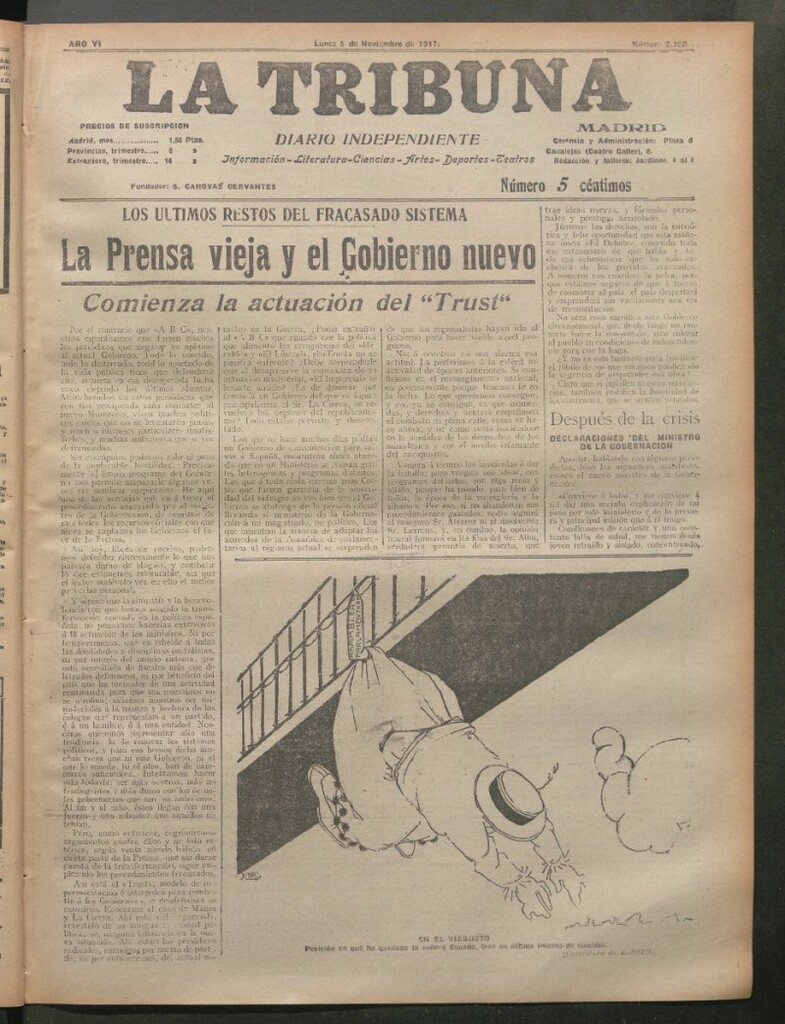 Miniatura de La Tribuna del 5 de noviembre de 1917