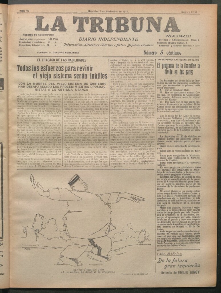Miniatura de La Tribuna del 7 de noviembre de 1917