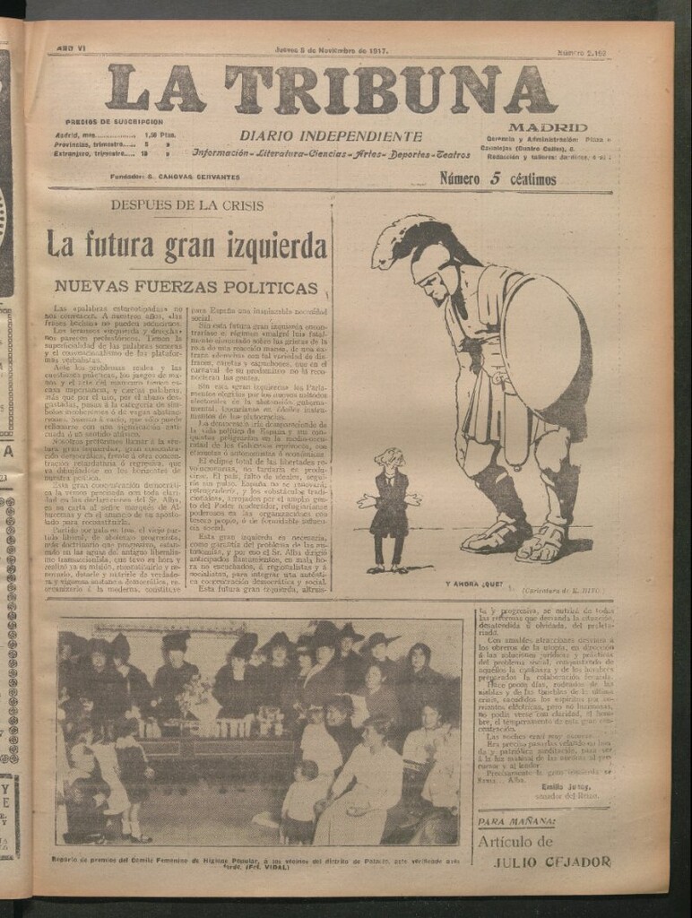 Miniatura de La Tribuna del 8 de noviembre de 1917