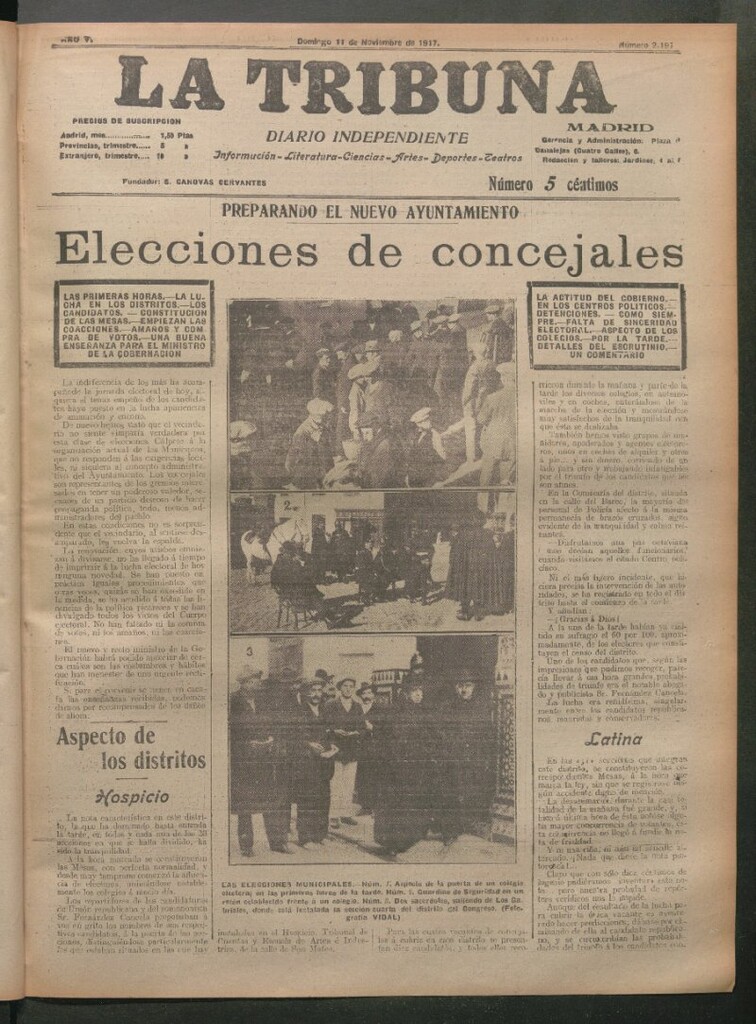 Miniatura de La Tribuna del 11 de noviembre de 1917