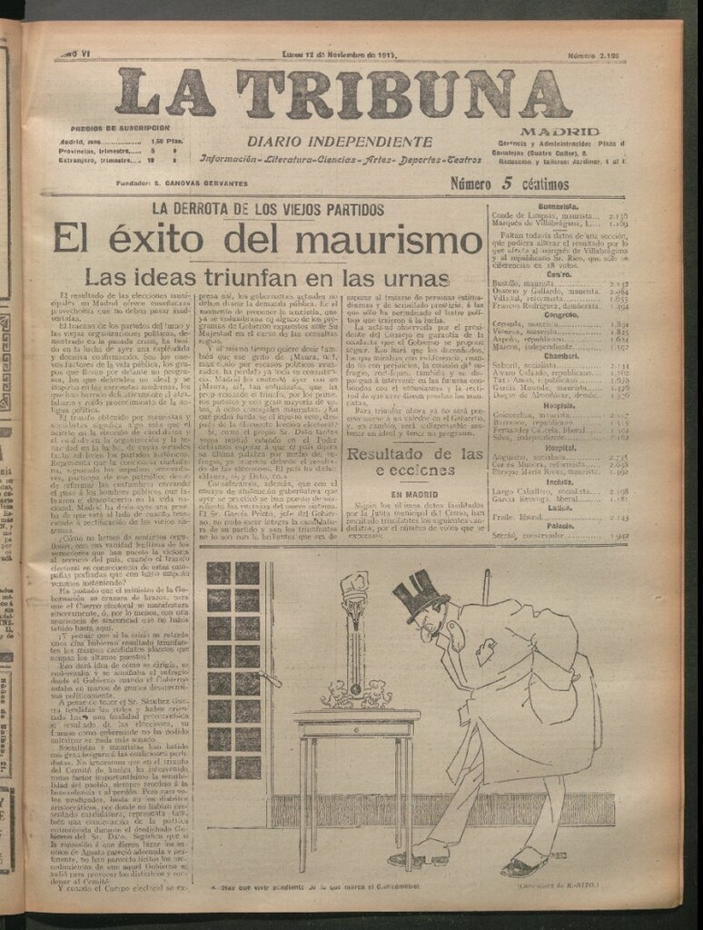 Miniatura de La Tribuna del 12 de noviembre de 1917