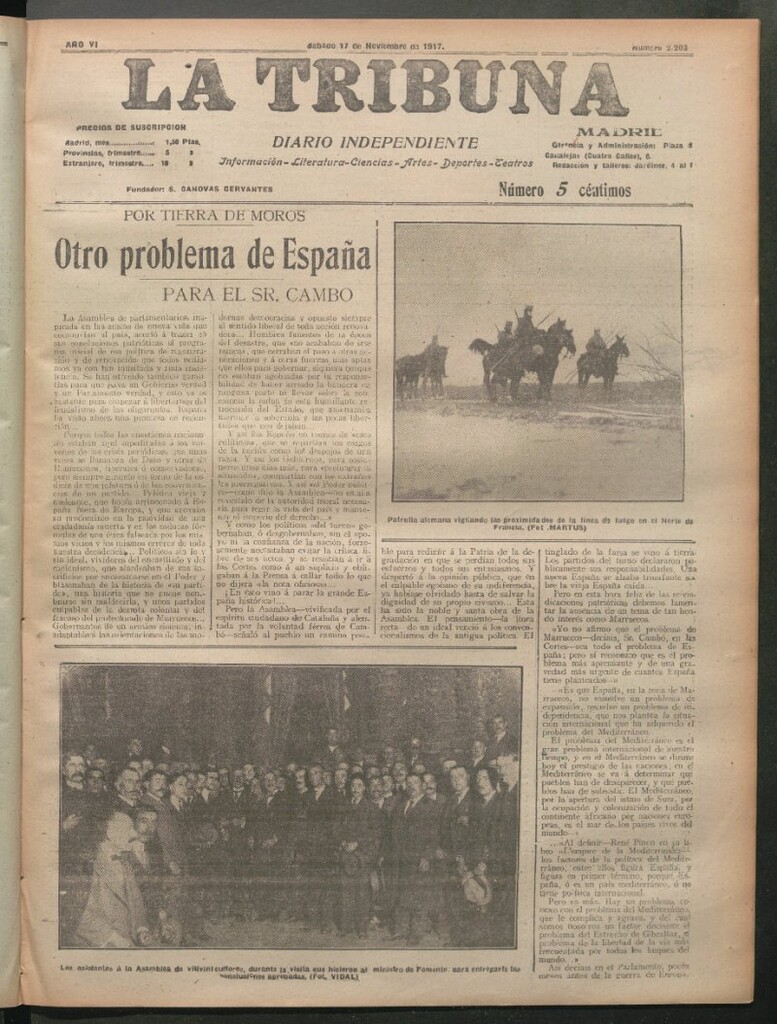 Miniatura de La Tribuna del 17 de noviembre de 1917