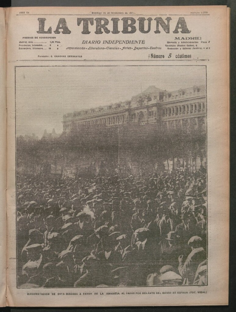 Miniatura de La Tribuna del 25 de noviembre de 1917