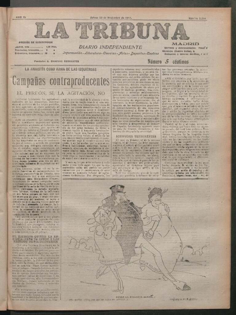 Miniatura de La Tribuna del 29 de noviembre de 1917