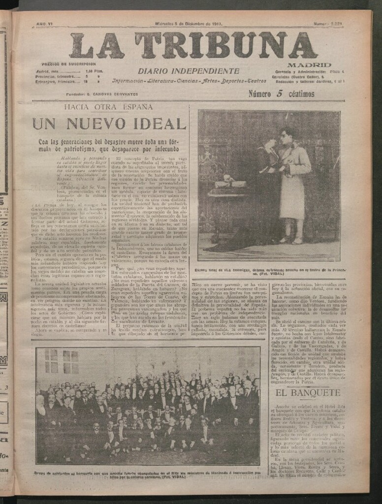 Miniatura de La Tribuna del 5 de diciembre de 1917