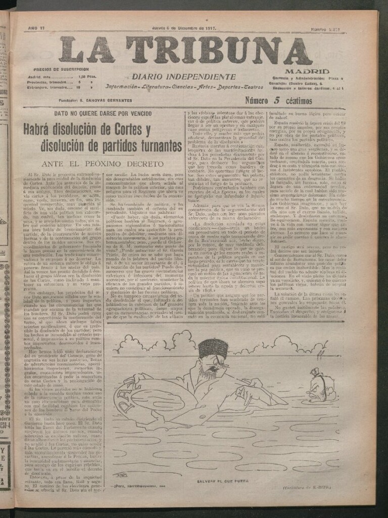 Miniatura de La Tribuna del 6 de diciembre de 1917