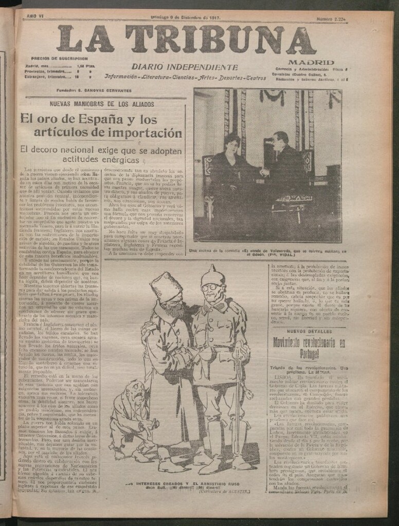 Miniatura de La Tribuna del 9 de diciembre de 1917
